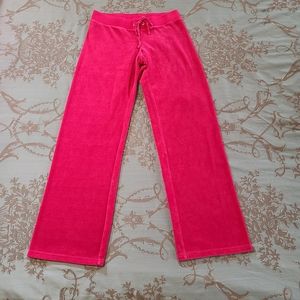 Juicy Couture Velour Women's Track Pants Hot Pink